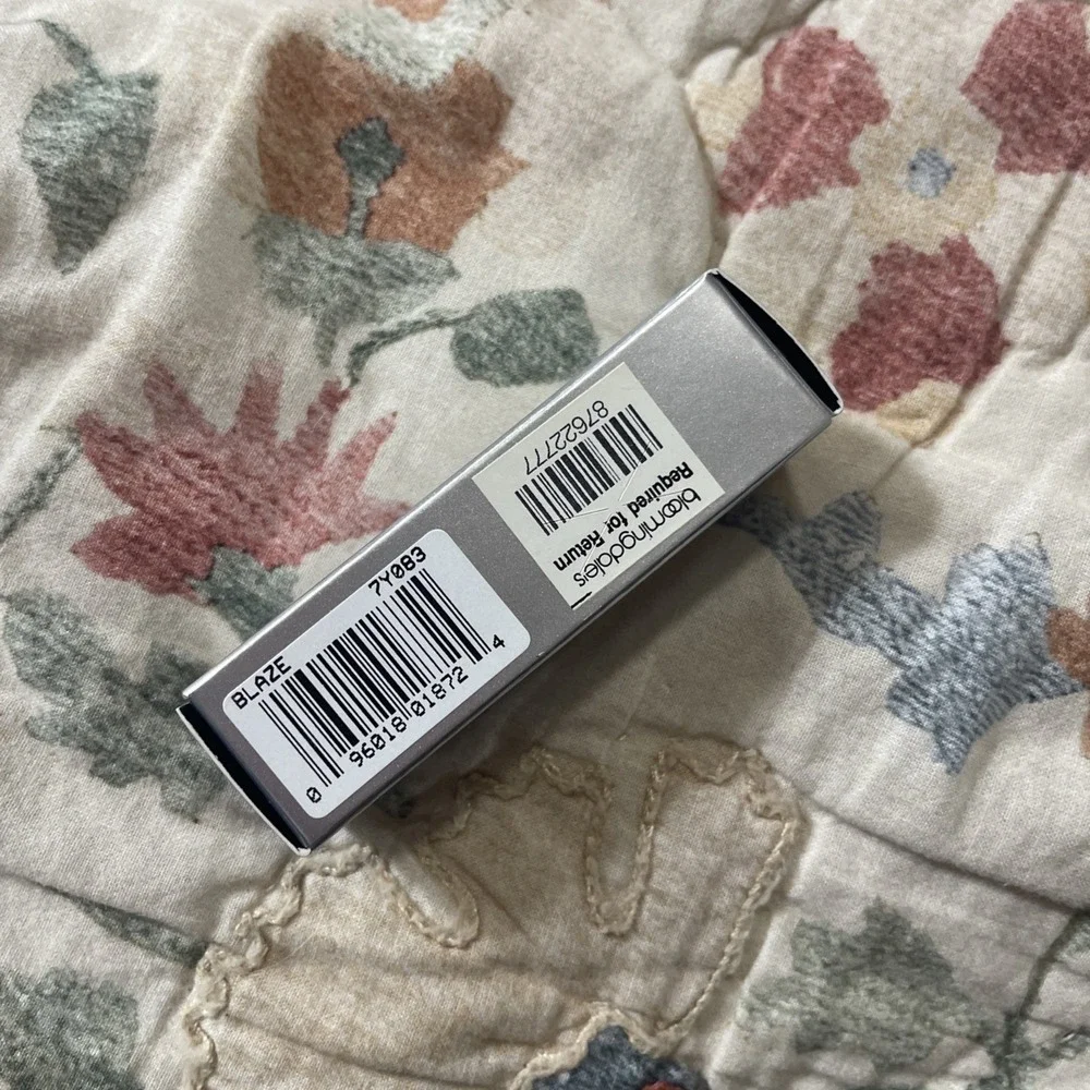New Lancome Lipstick Lasting Impact BLAZE Discontinued .15 Oz Full Size